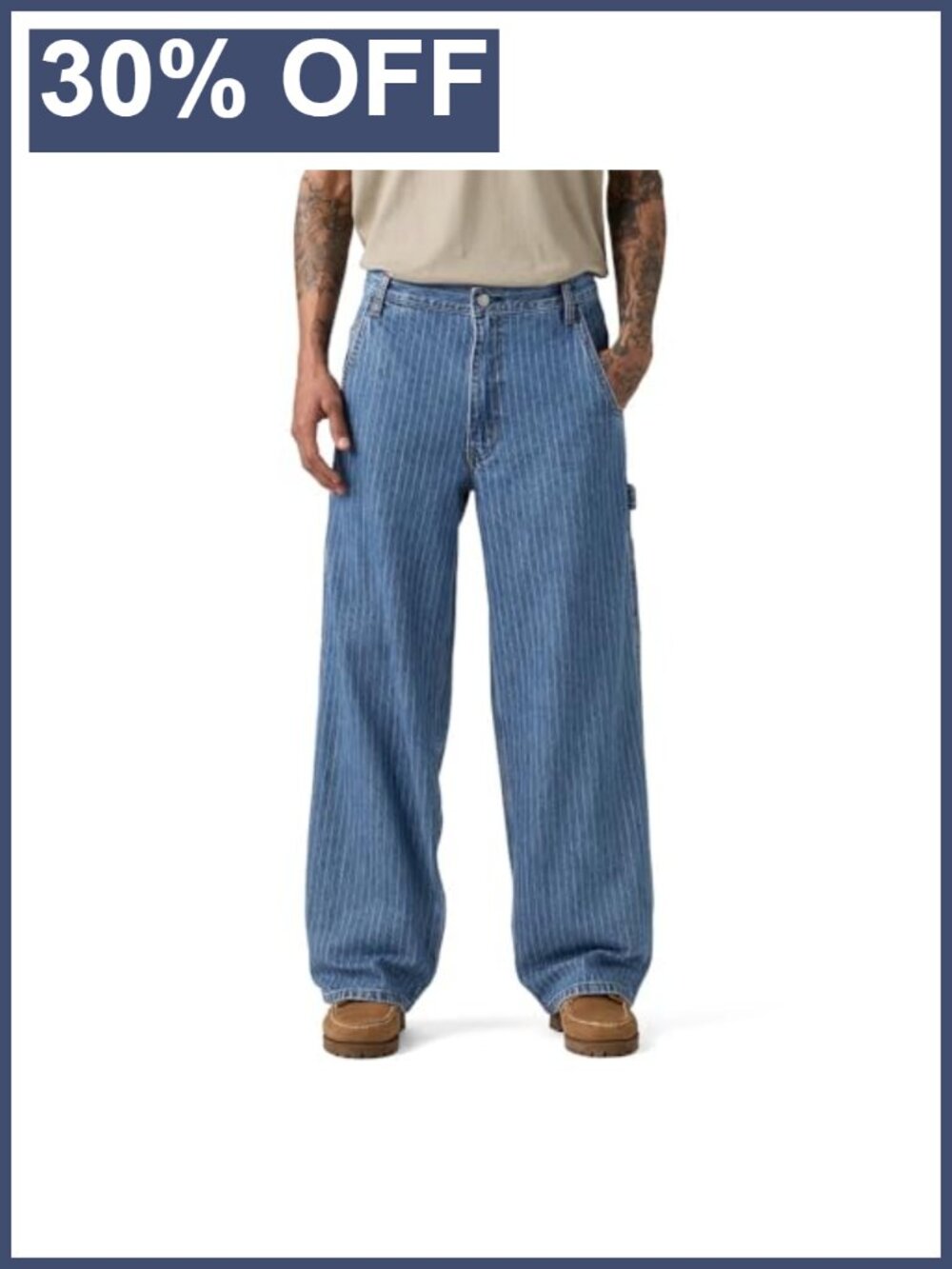 Levi's Extra Baggy Utility Jeans Oversized Wide Leg Non-Stretch Denim